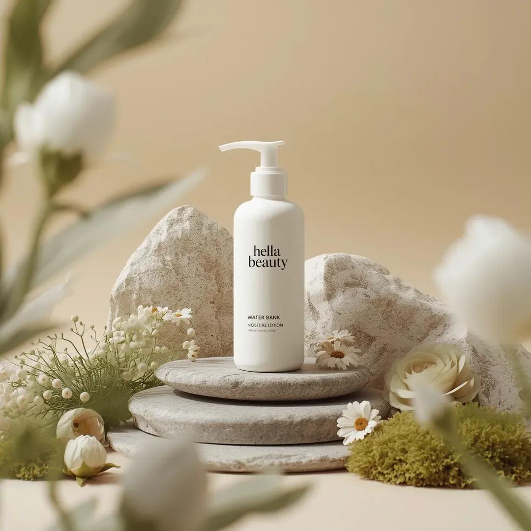 Ultra-high-end photorealistic commercial skincare product photography