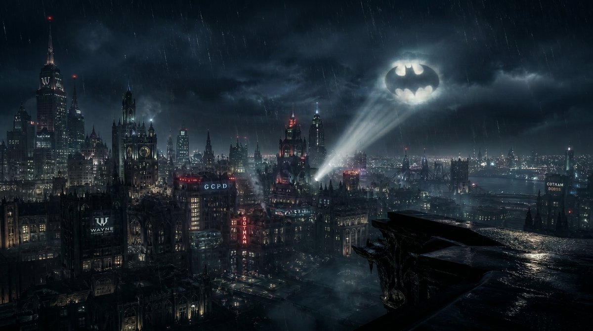 Gotham City Night Background