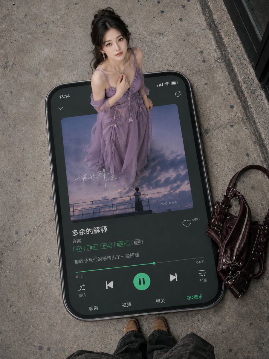 女性UI封面街头梦幻优雅