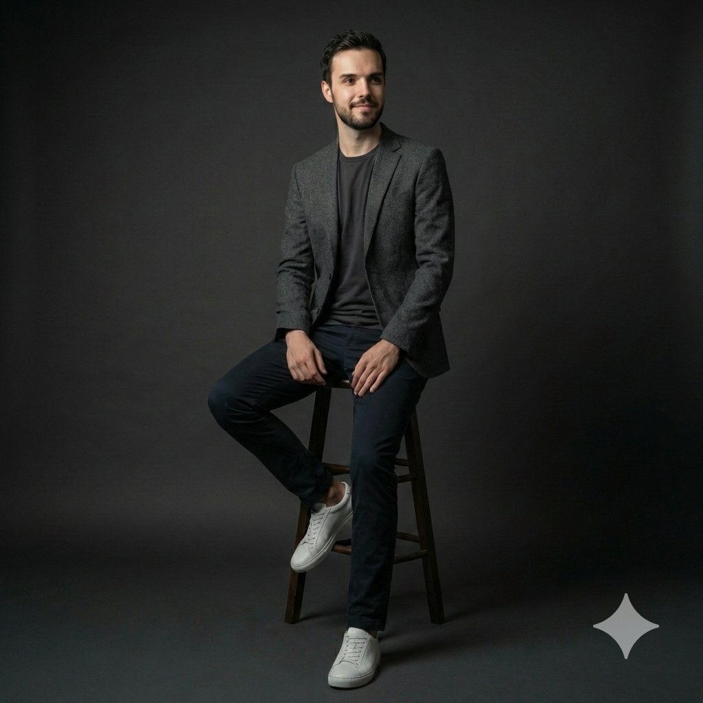 Photorealistic Studio Portrait Prompt for Male Model
