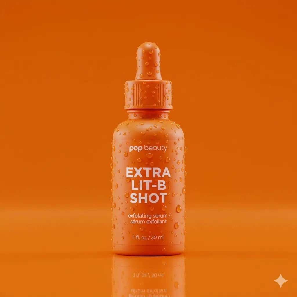 Product Photography Prompt: Orange Serum Bottle