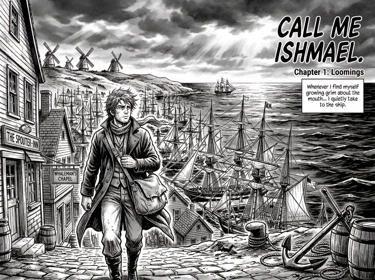 Manga Retelling of a Novel Opening