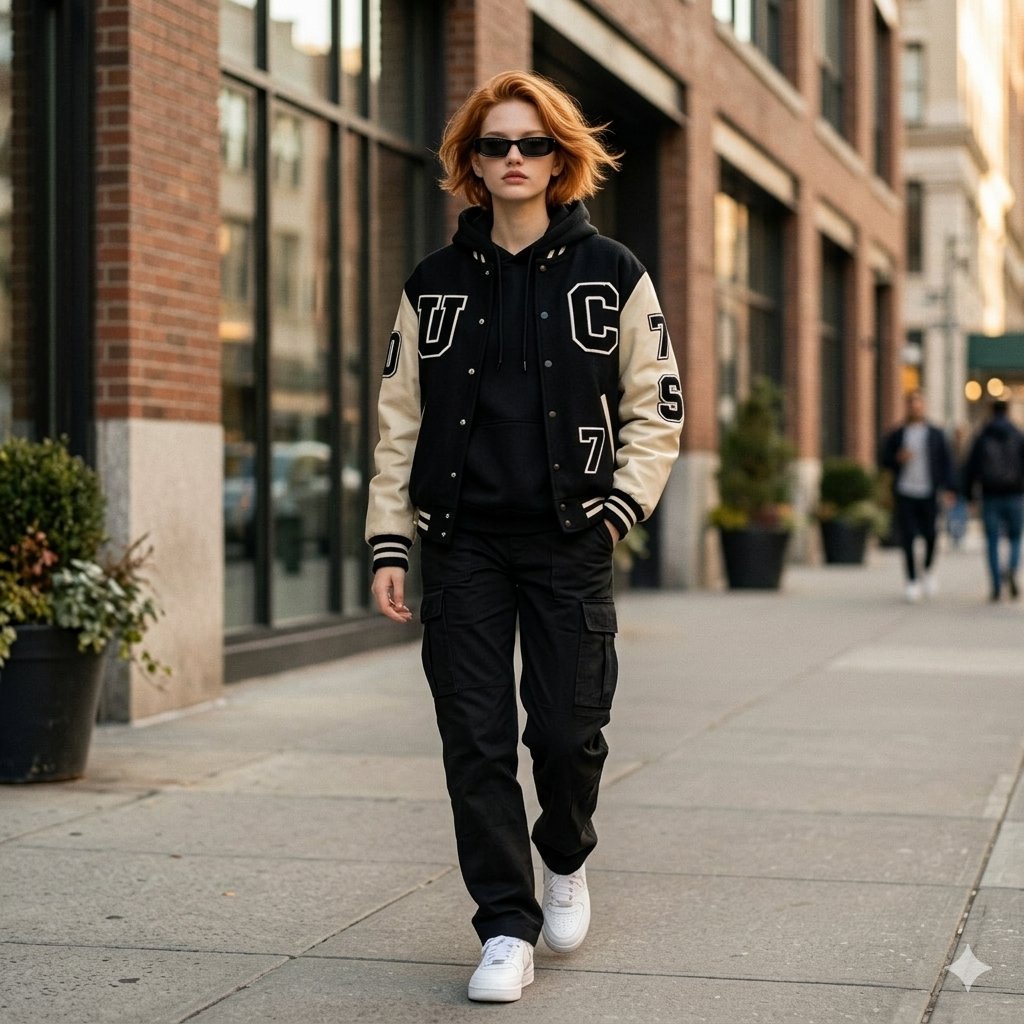 Cinematic Street Fashion Photo Prompt (Male)