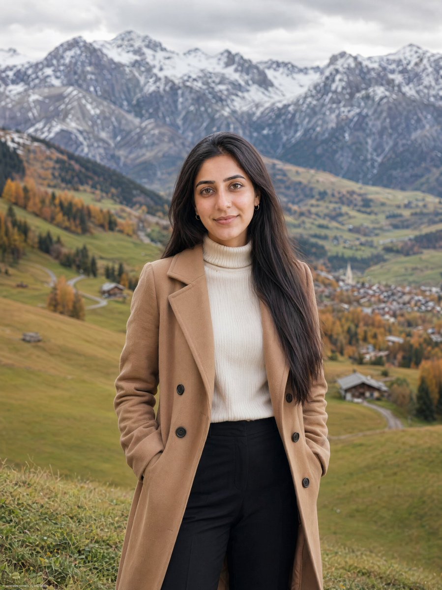Autumn Alpine Meadow Portrait