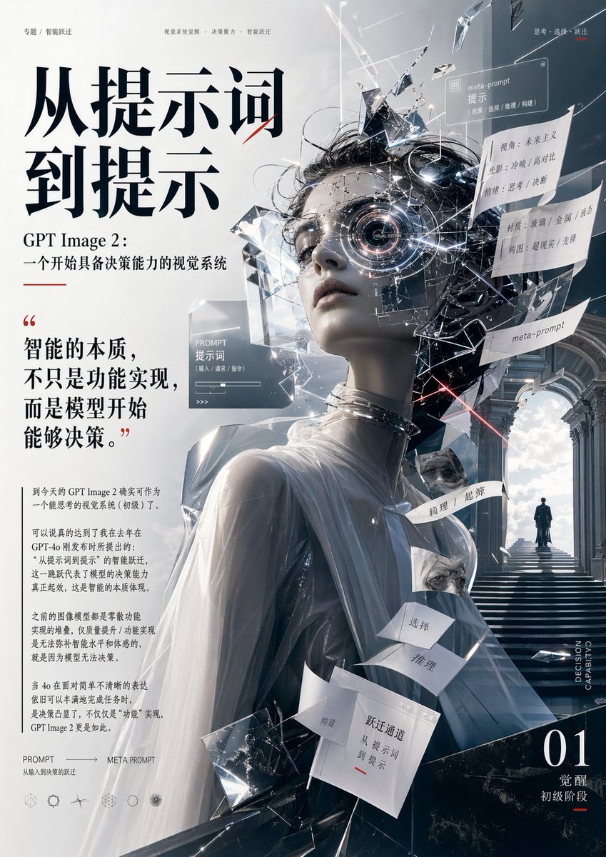 女性极简海报未来冷调高级