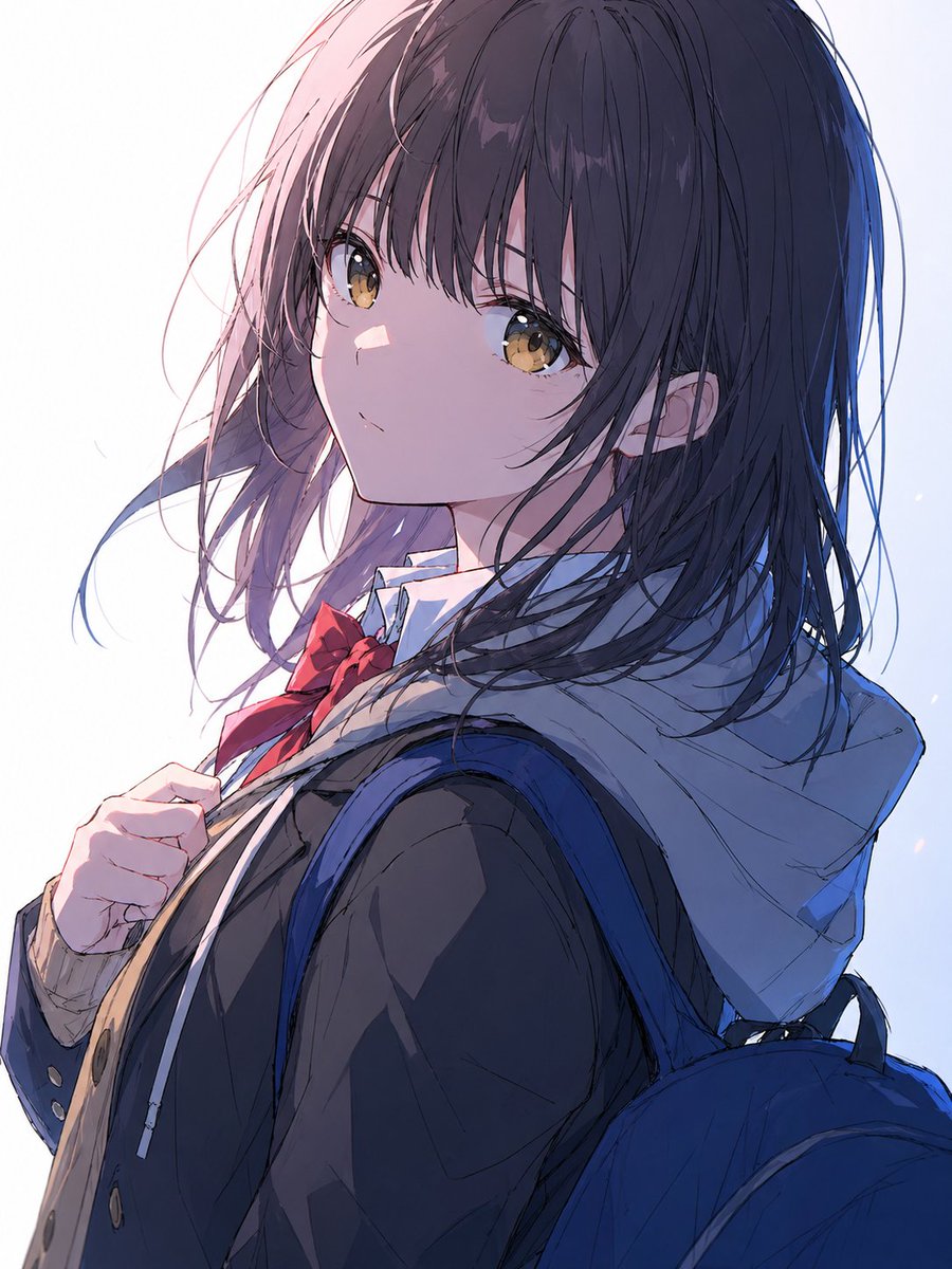 人像动漫插画冷调