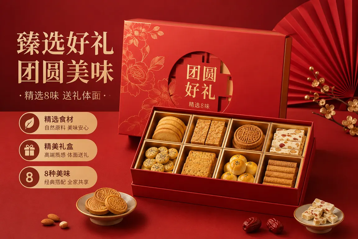 电商主图视觉导演 · 卖点主图 食品礼盒节日销售主图