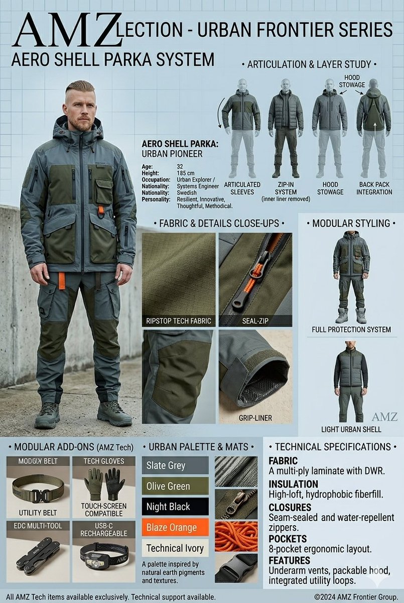 Technical Outerwear Design Sheet