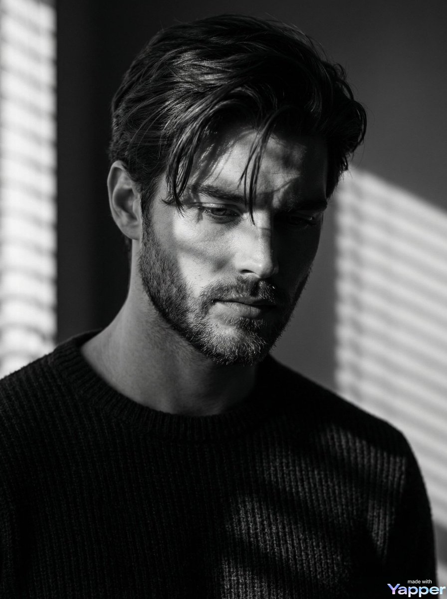 Film Noir Cinematic Black and White Portrait
