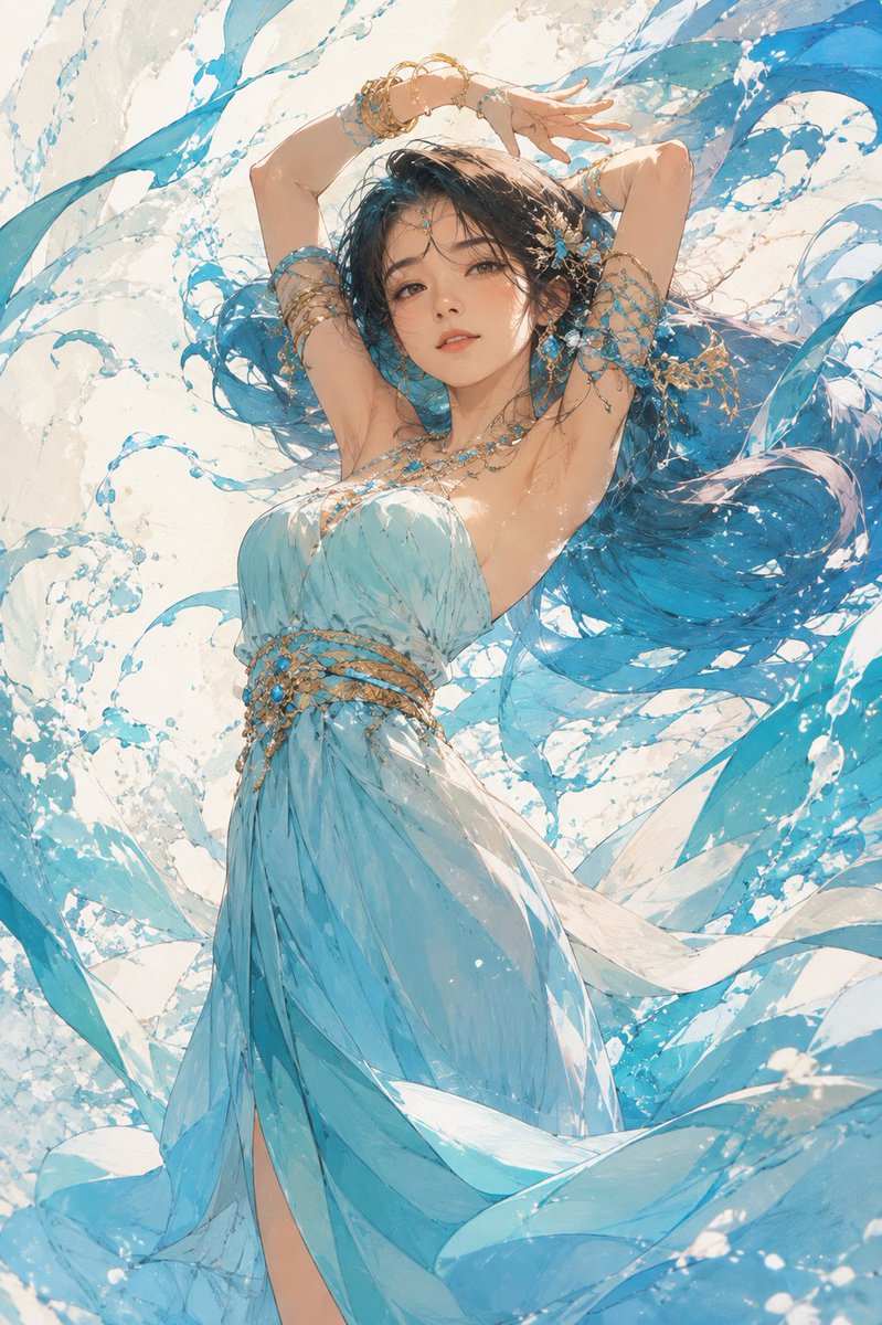 Ethereal Mermaid Fantasy Anime Art