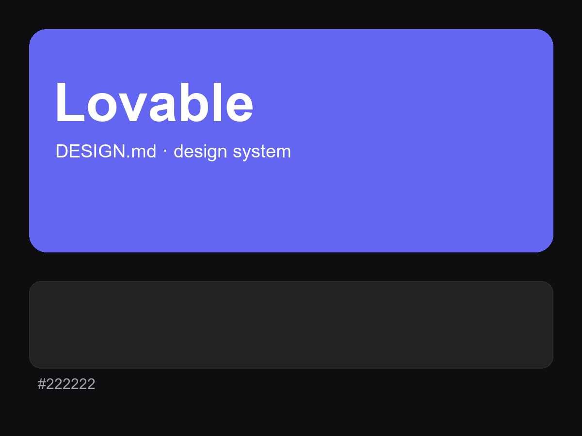 Lovable Style Design System (DESIGN.md)