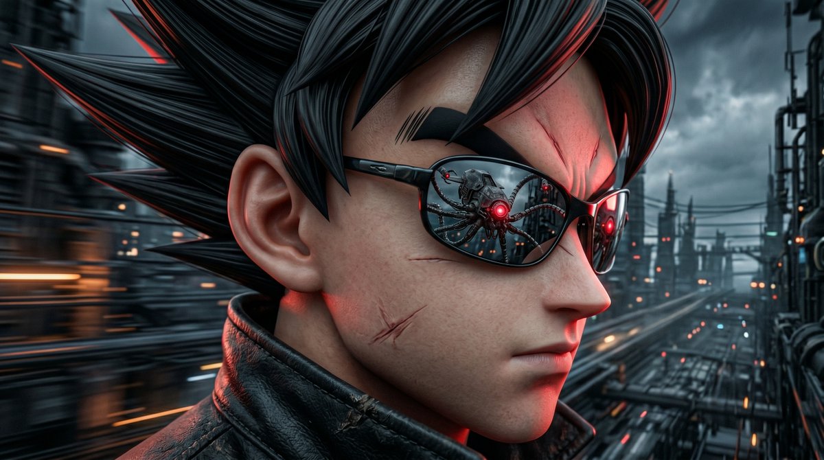 Neo Goku in the Machine City