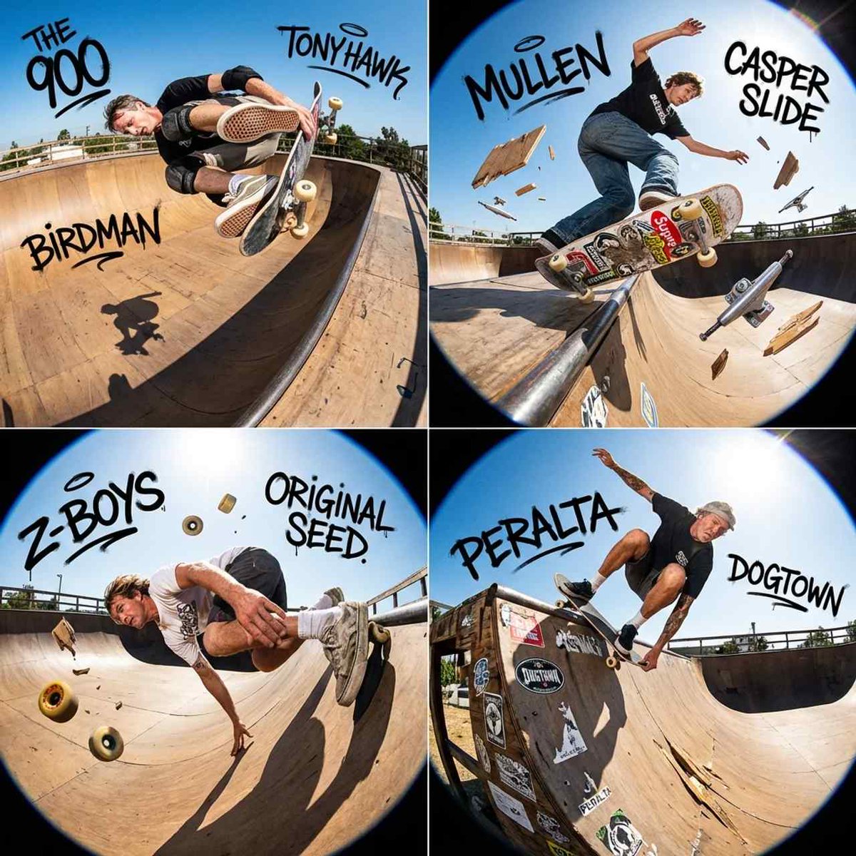 90s Skate Magazine Style Skateboarder Grid Prompt for Nano Banana