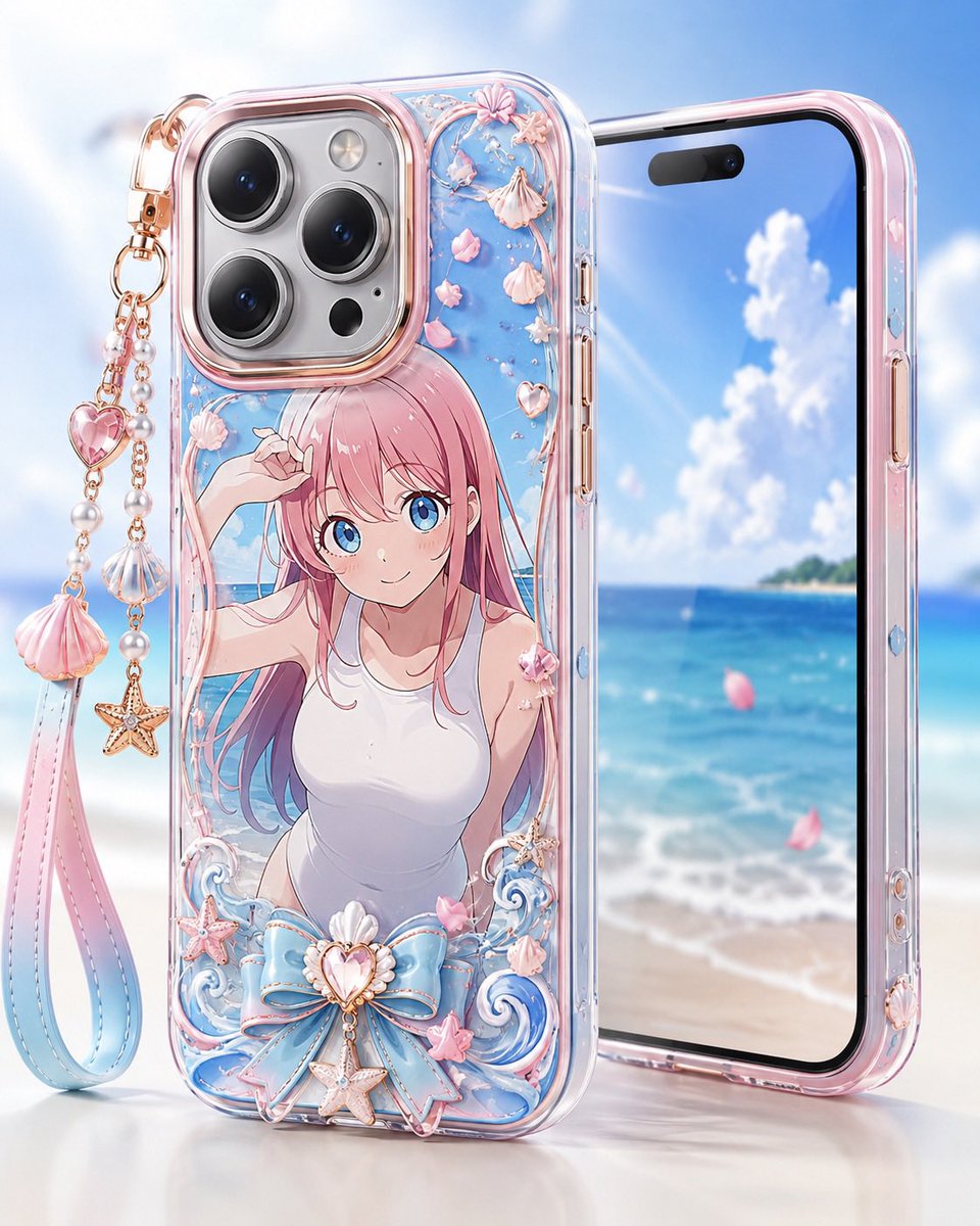 少女动漫插画梦幻海洋