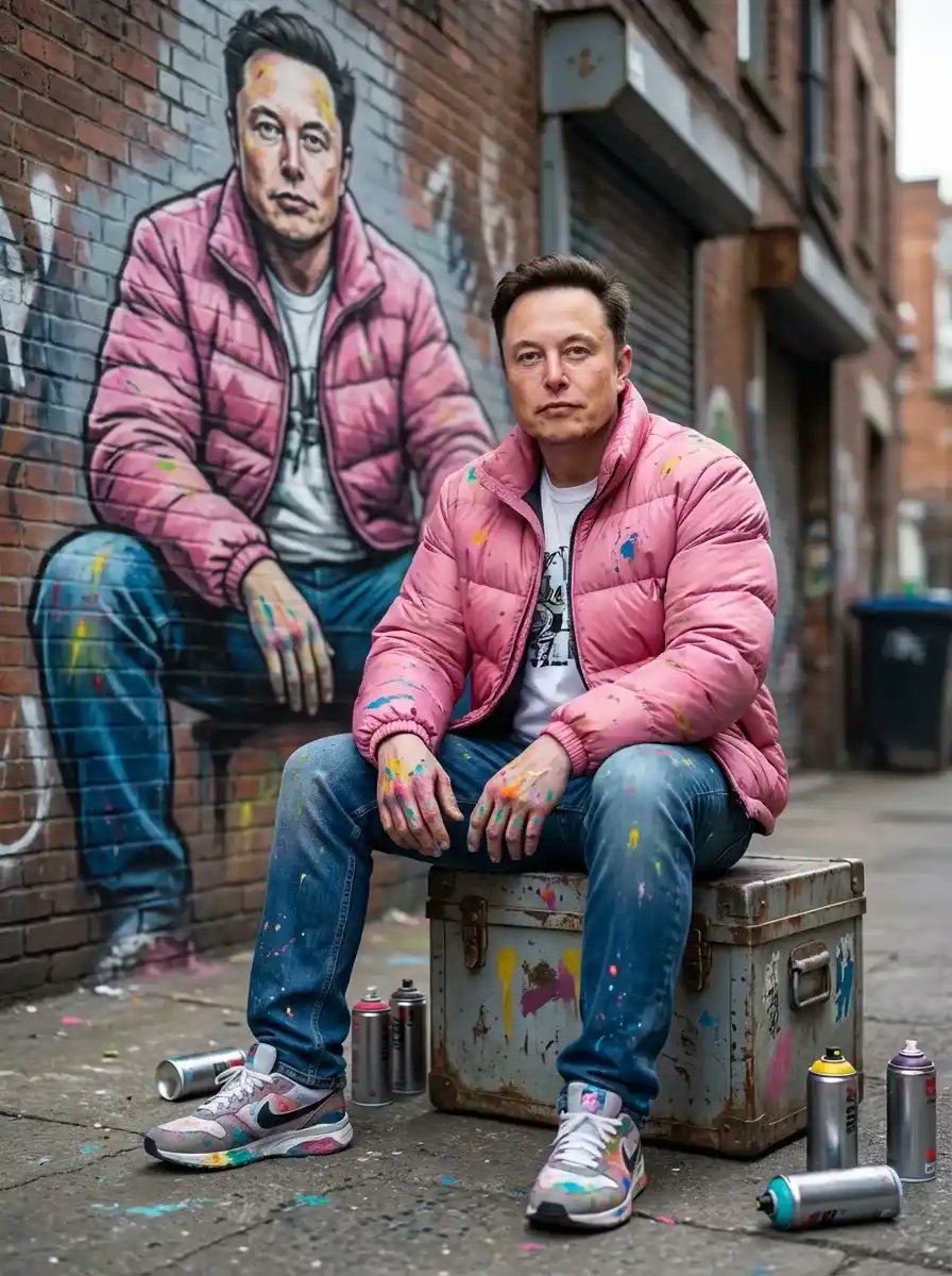 Photorealistic Cinematic Street Portrait with Exact Facial Reference