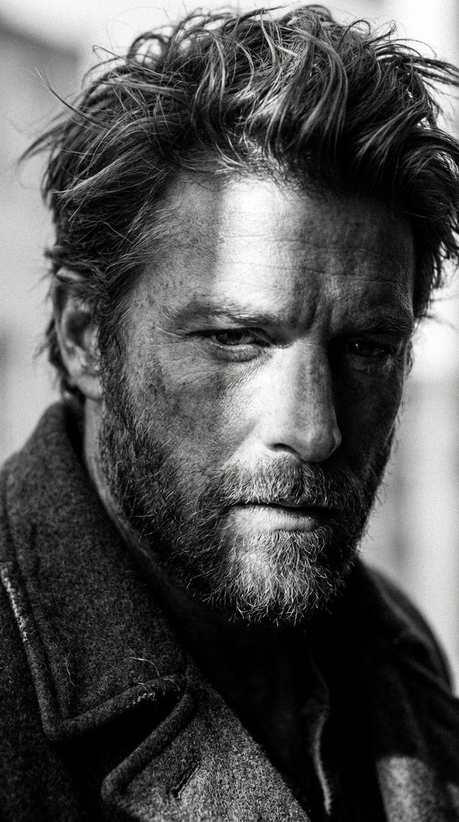 High-Contrast Cinematic Portrait of a Rugged Man