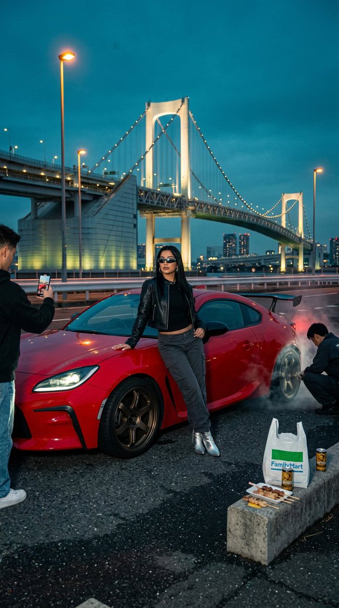Tokyo drift editorial at Odaiba