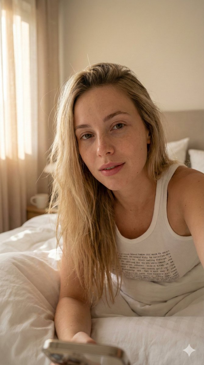 Intimate Morning Selfie Portrait