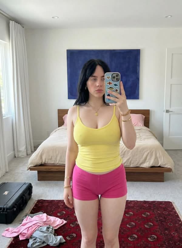 Candid Modern Bedroom Mirror Selfie