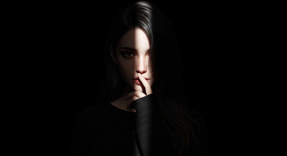 Hyperrealistic Anime Spotlight Portrait Prompt