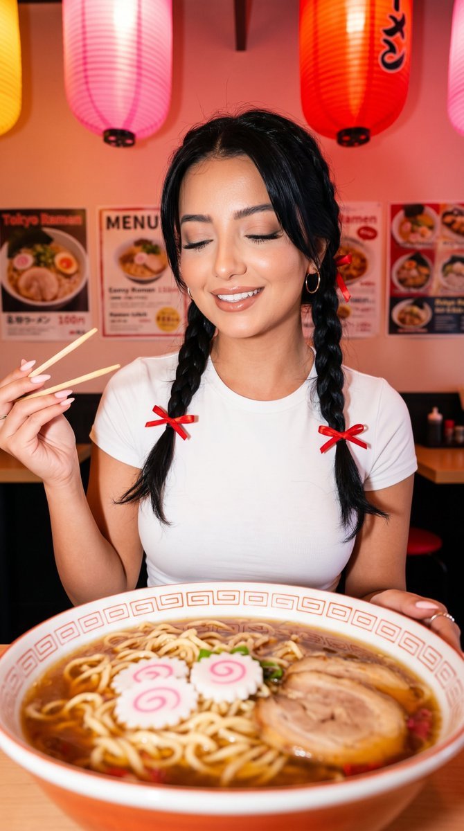 Tokyo Ramen Bar Candid Portrait