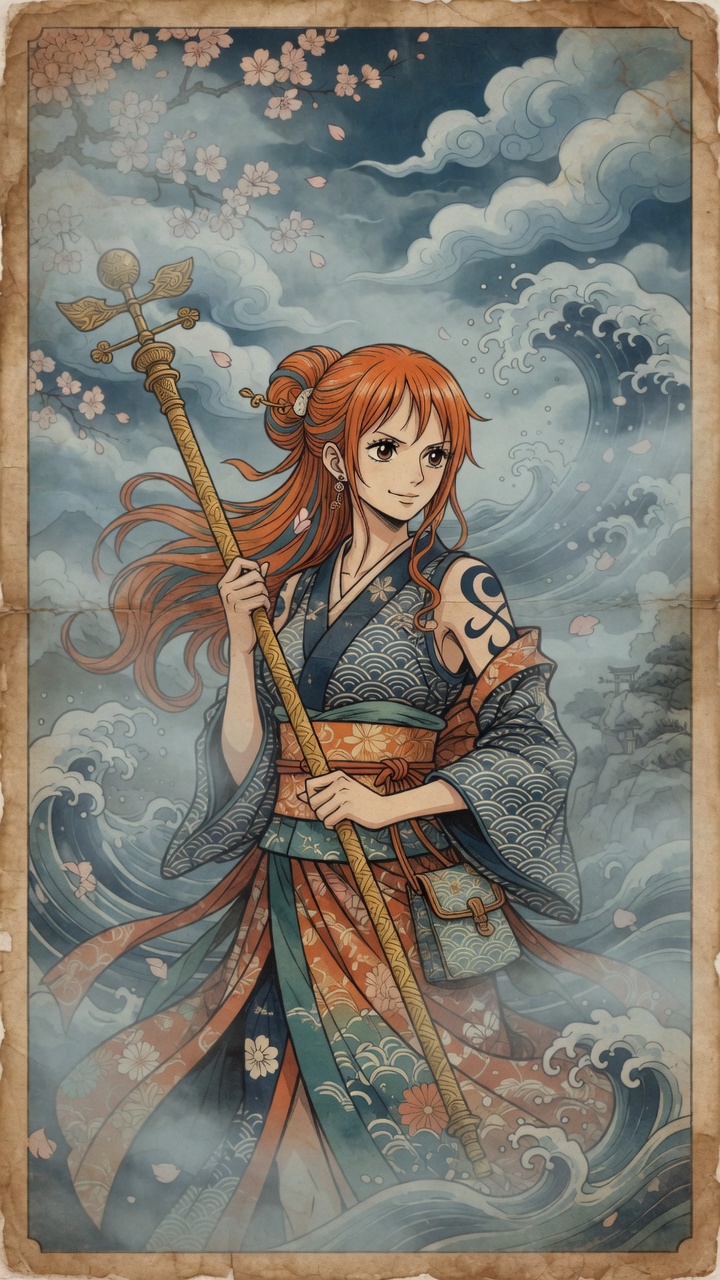 角色动漫插画樱花