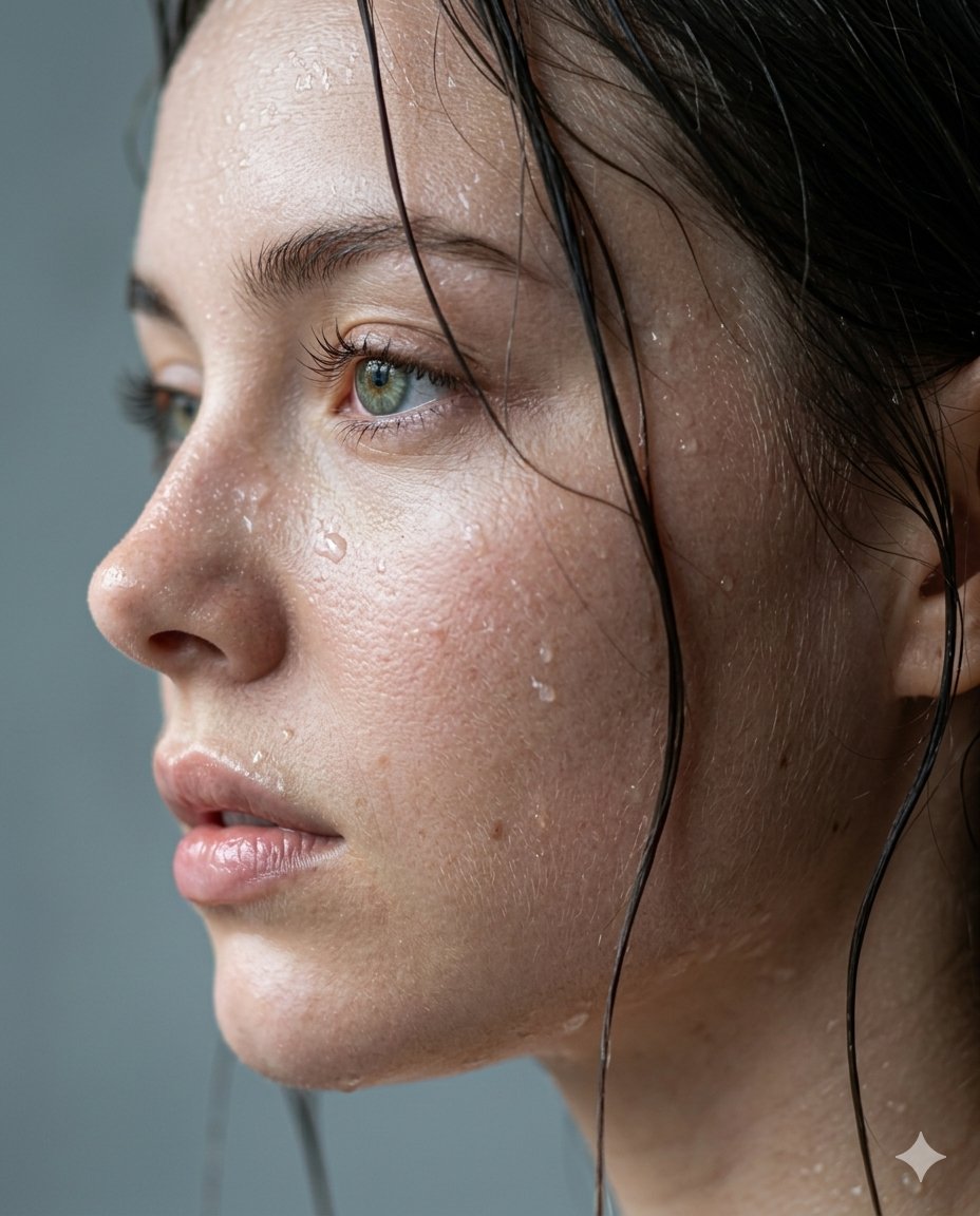 Cinematic Skincare Campaign Portrait