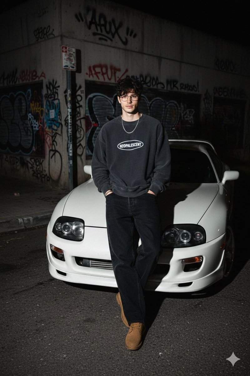 90s Streetwear Car Portrait Prompt