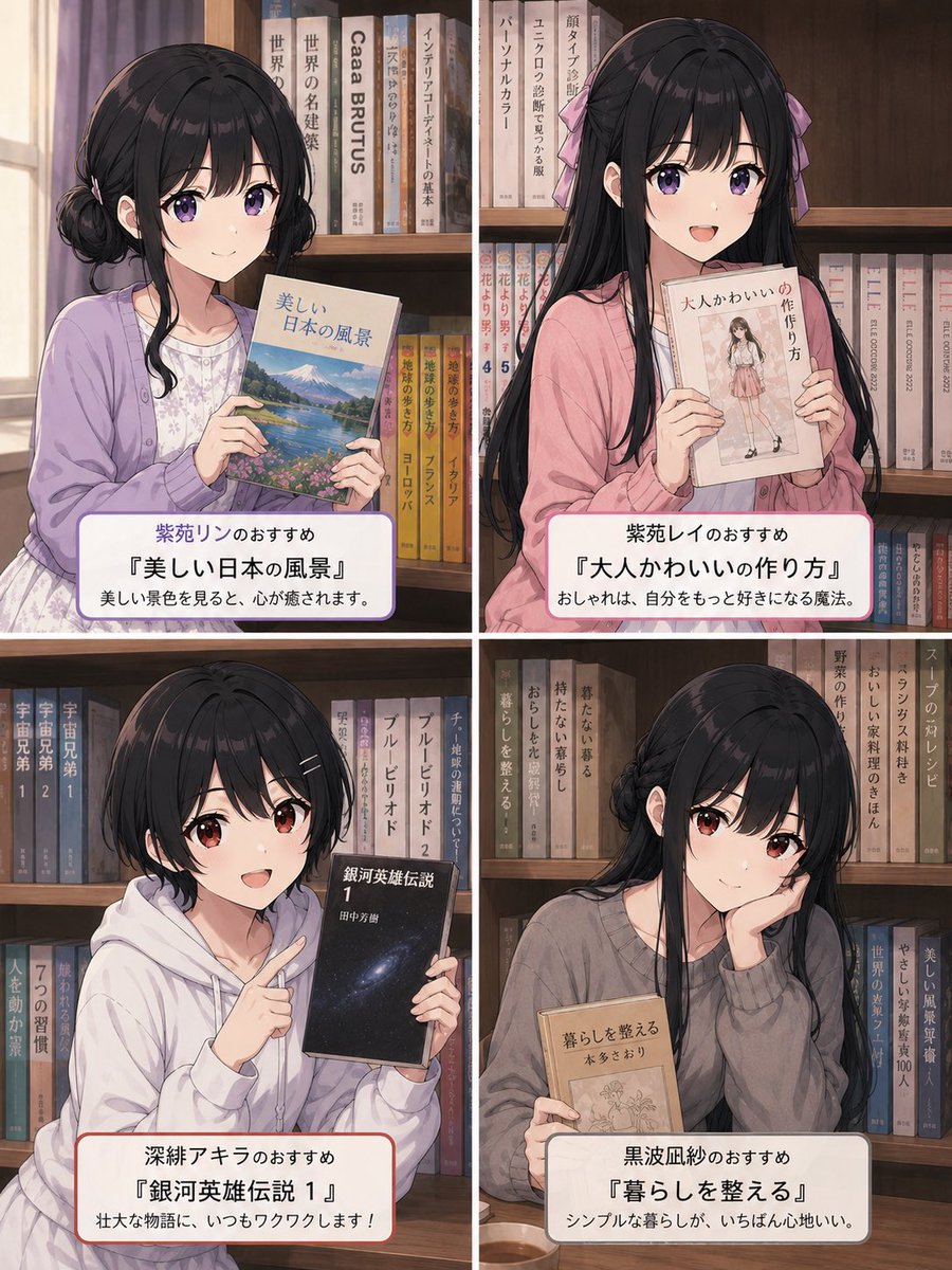 少女动漫插画温暖室内忧郁