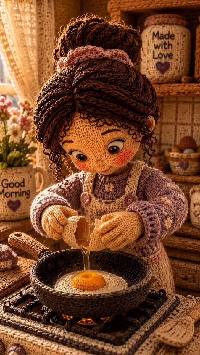 Amigurumi Doll Stop Motion Breakfast