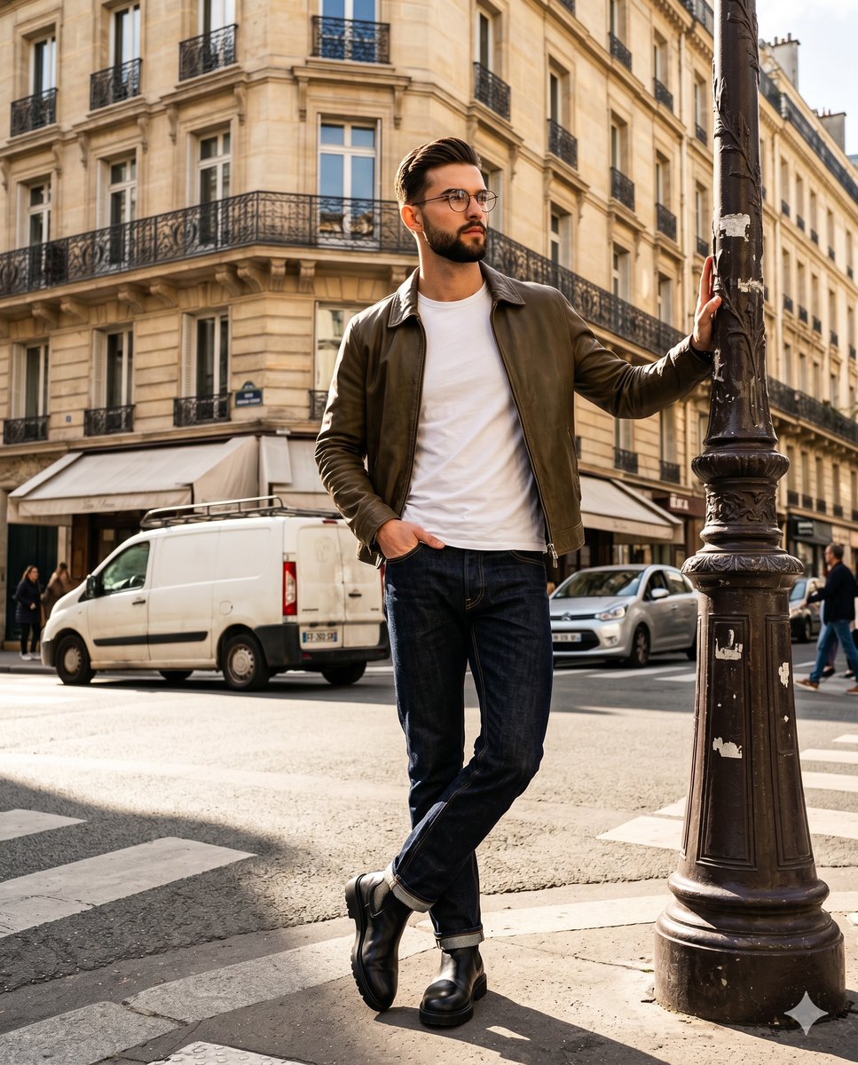 Editorial Parisian Street Style Portrait