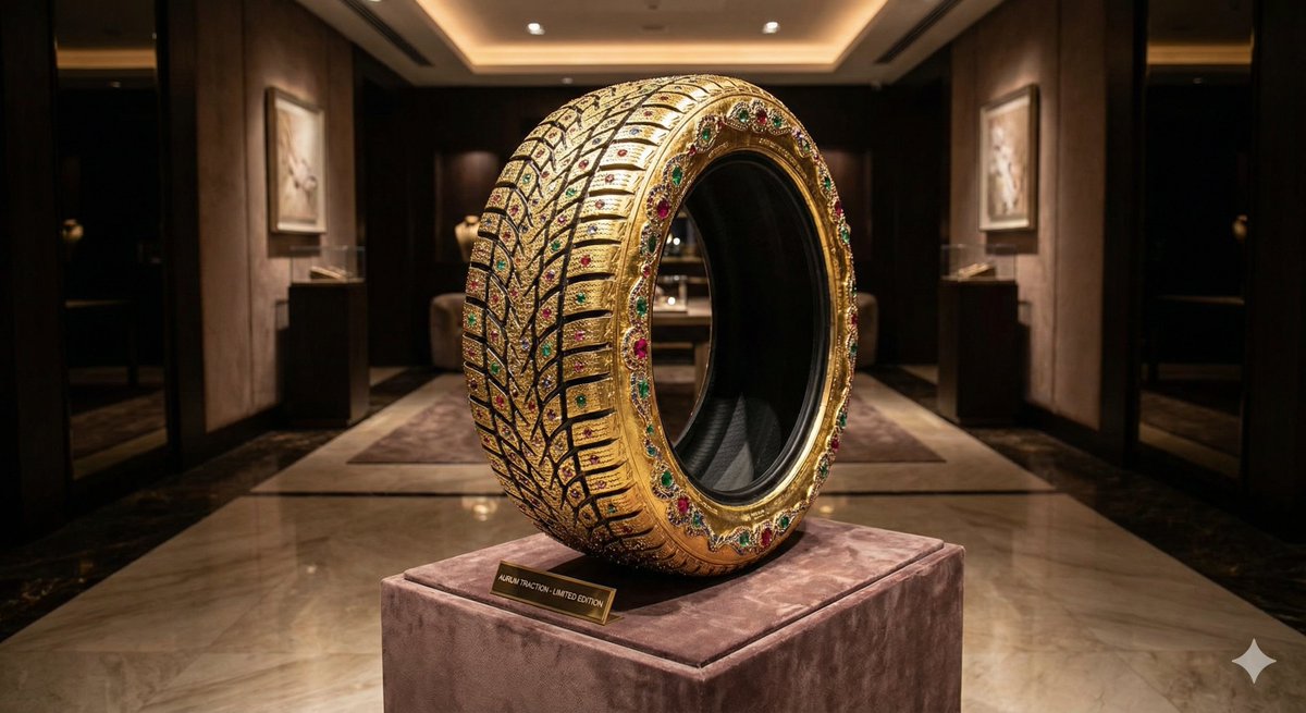 Luxury Snow Tire Image Generation