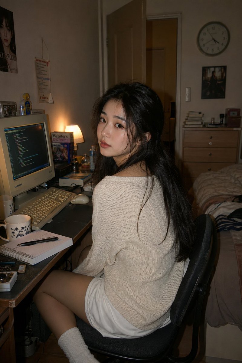 人像写实胶片复古卧室