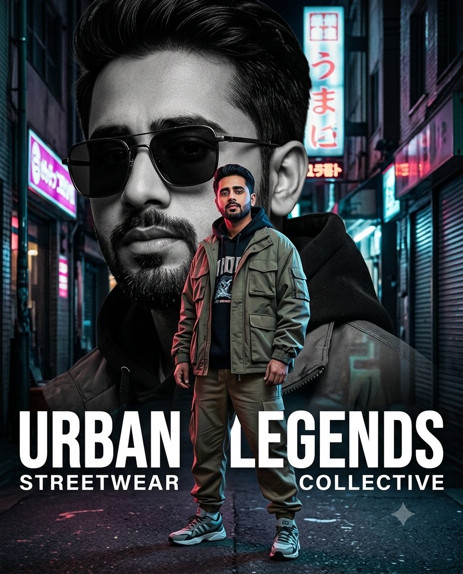 Cinematic Streetwear Fashion Poster