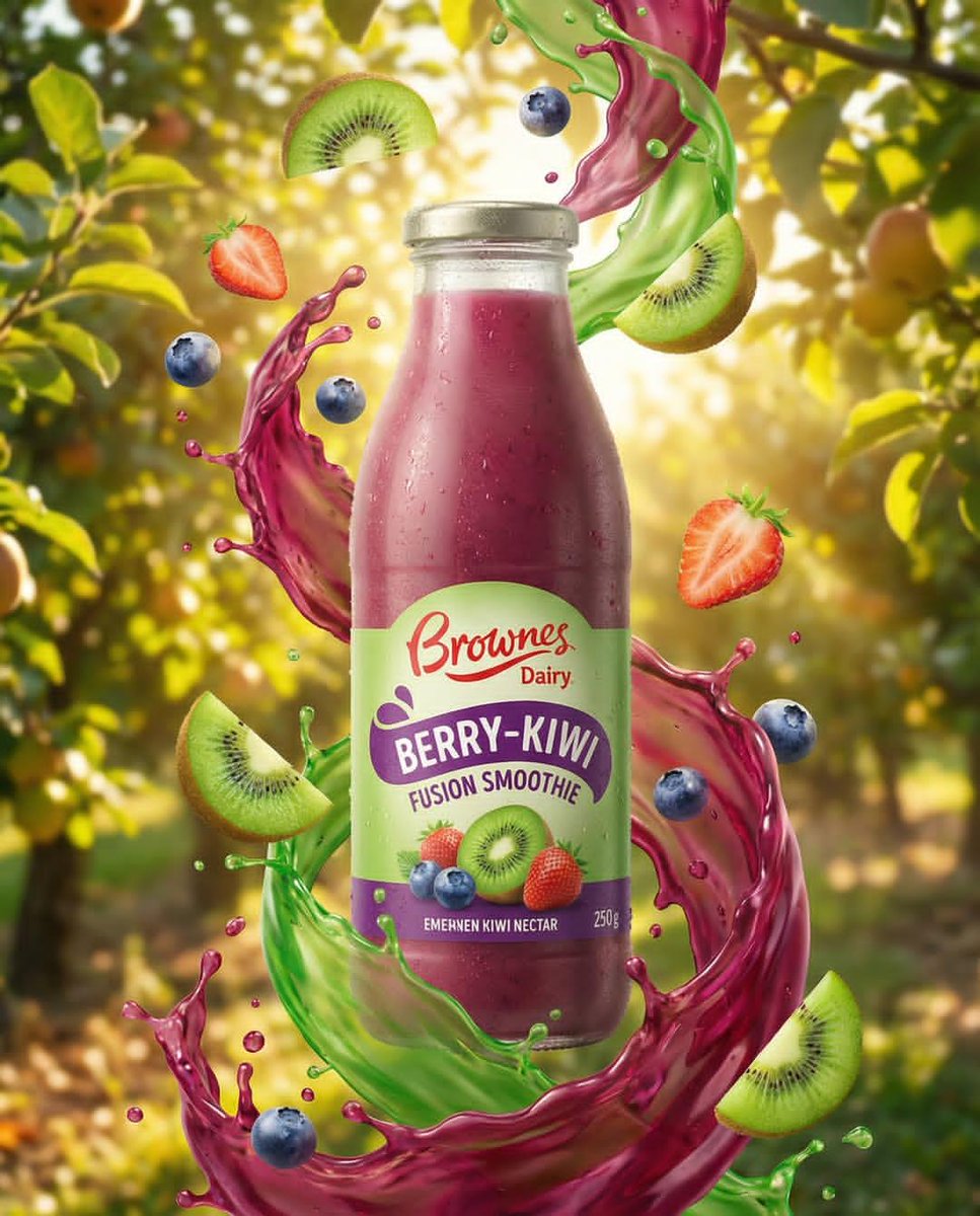 Dynamic Fruit Drink Product Ad