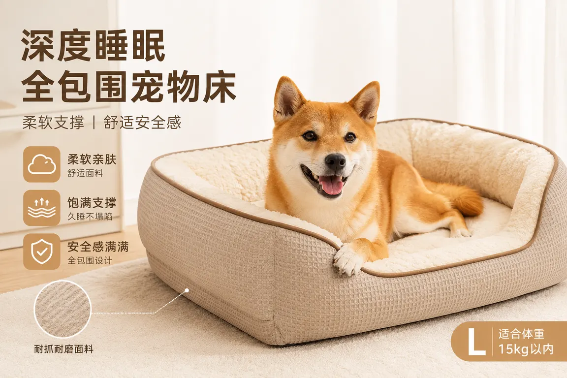 电商主图视觉导演 · 质感特写主图 宠物用品电商广告图