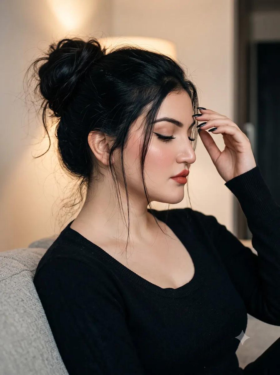 South Asian Woman Side Profile