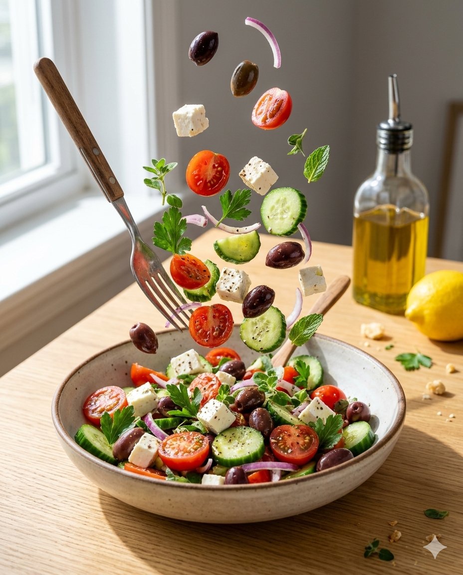 Mediterranean Salad Food Photography