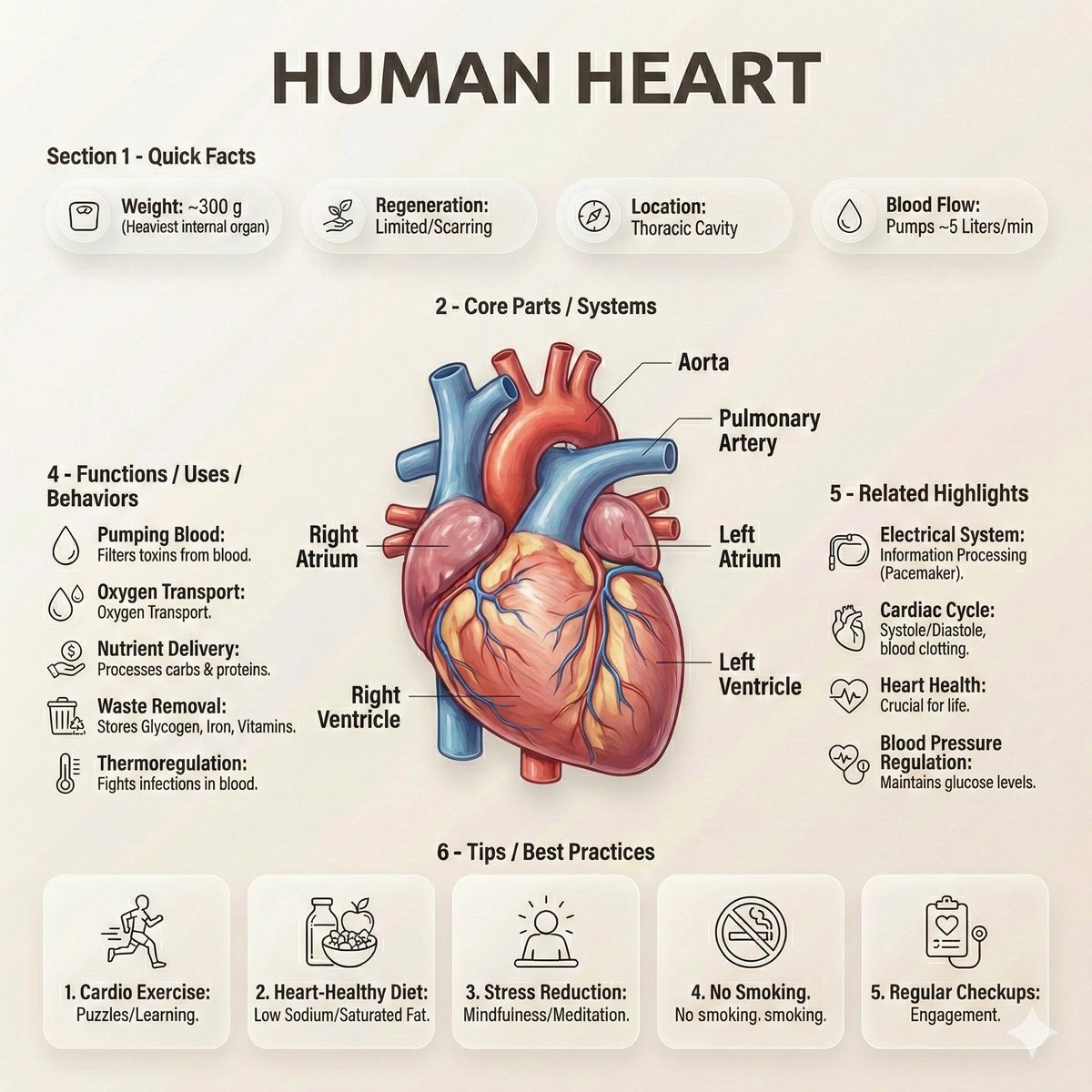 Editorial Anatomy Infographic Poster