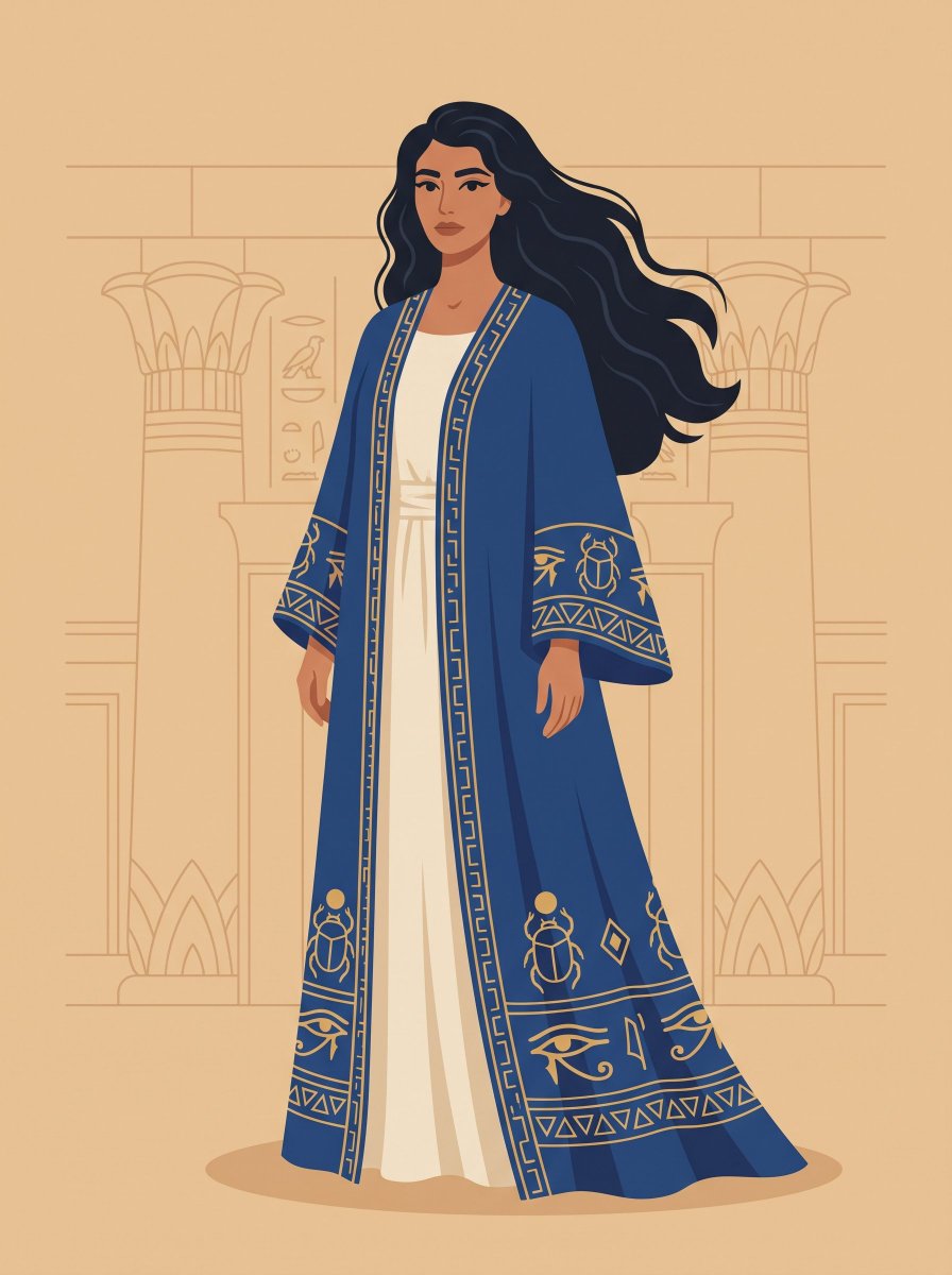 Ancient Egyptian Print Illustration
