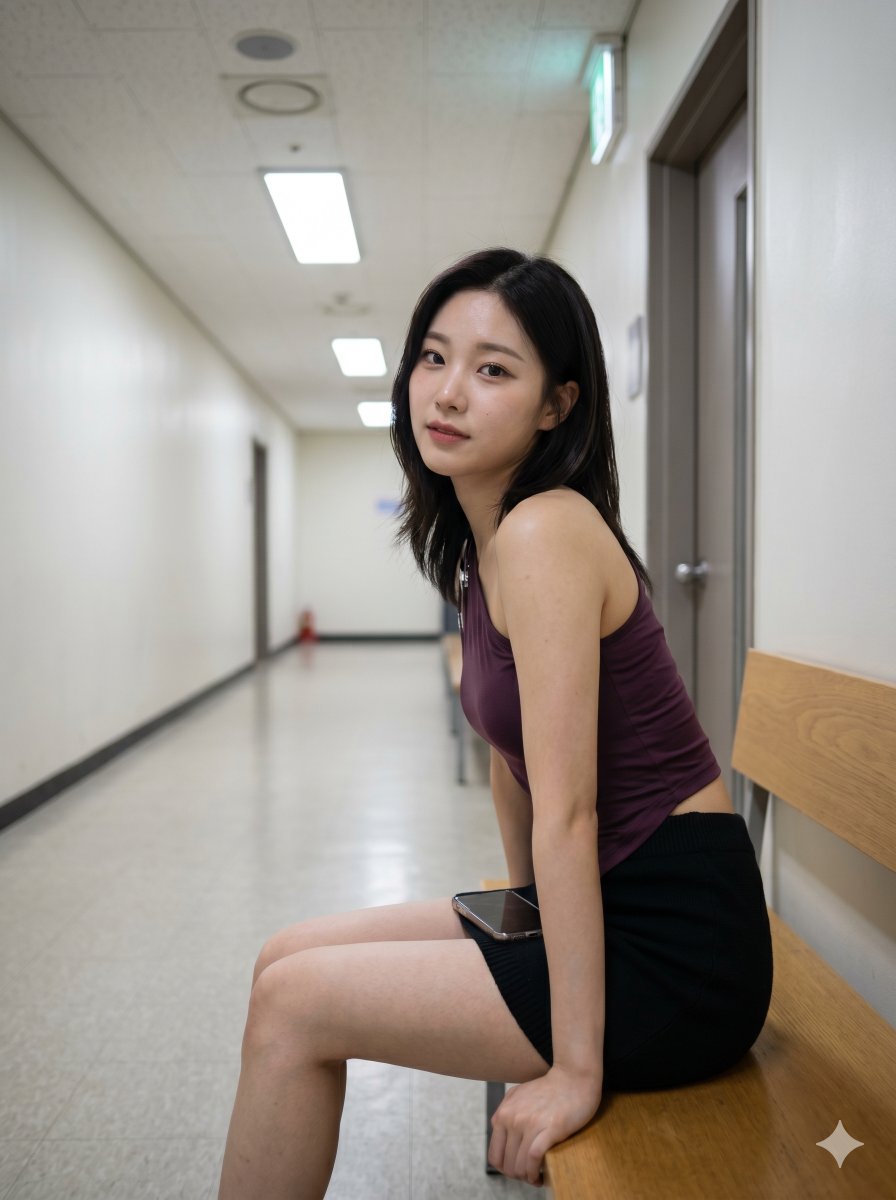 K-pop Aesthetic Rehearsal Portrait