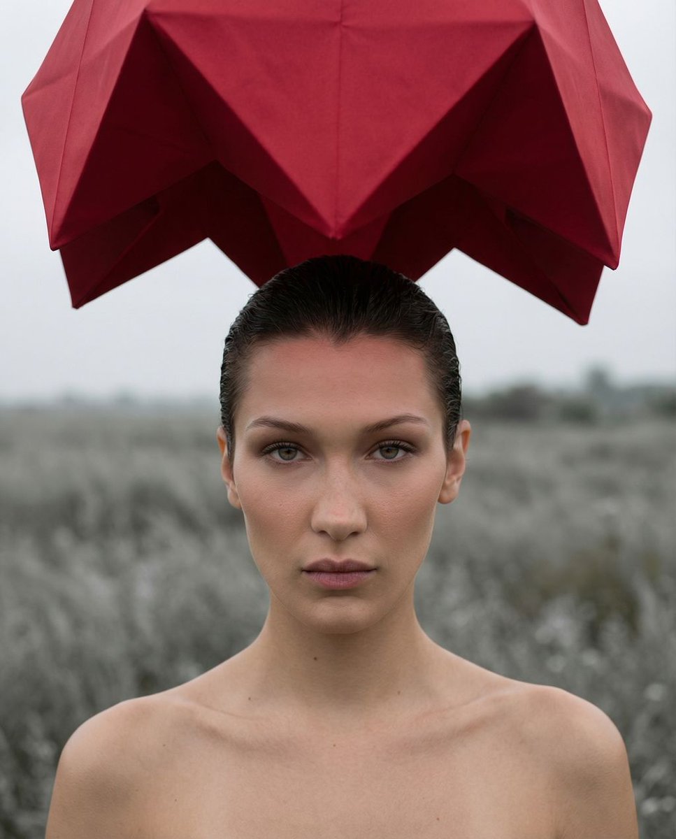 Surreal Fashion Editorial Portrait