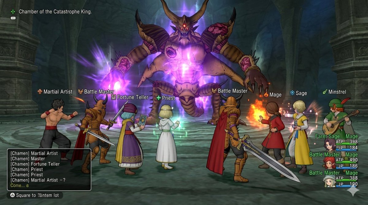 Image generation for Dragon Quest X: VS Calamity King
