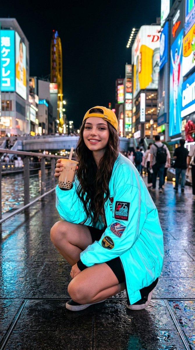 Cyberpunk Streetwear Portrait in Osaka