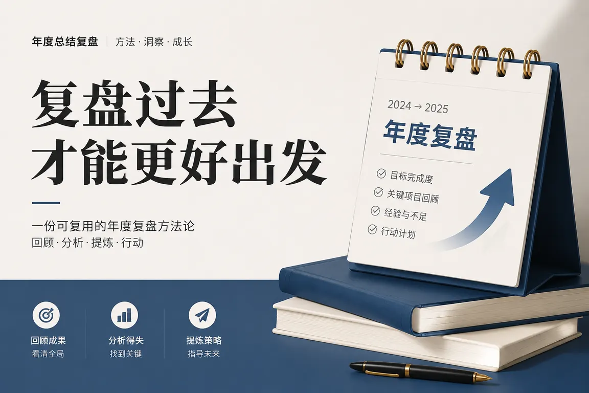 公众号封面视觉导演 · 知识科普封面 年度总结复盘封面