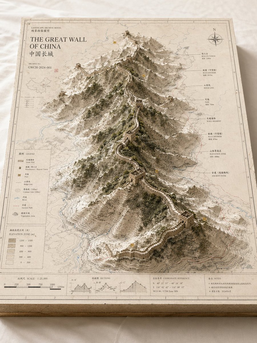 建筑3D插画城市山