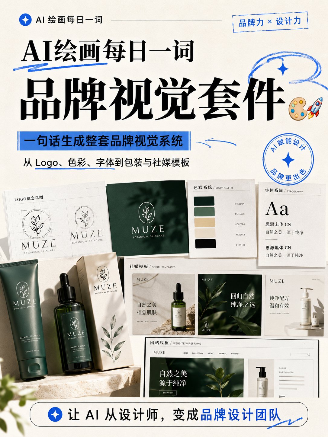 以前做一个品牌视觉,需要经历: