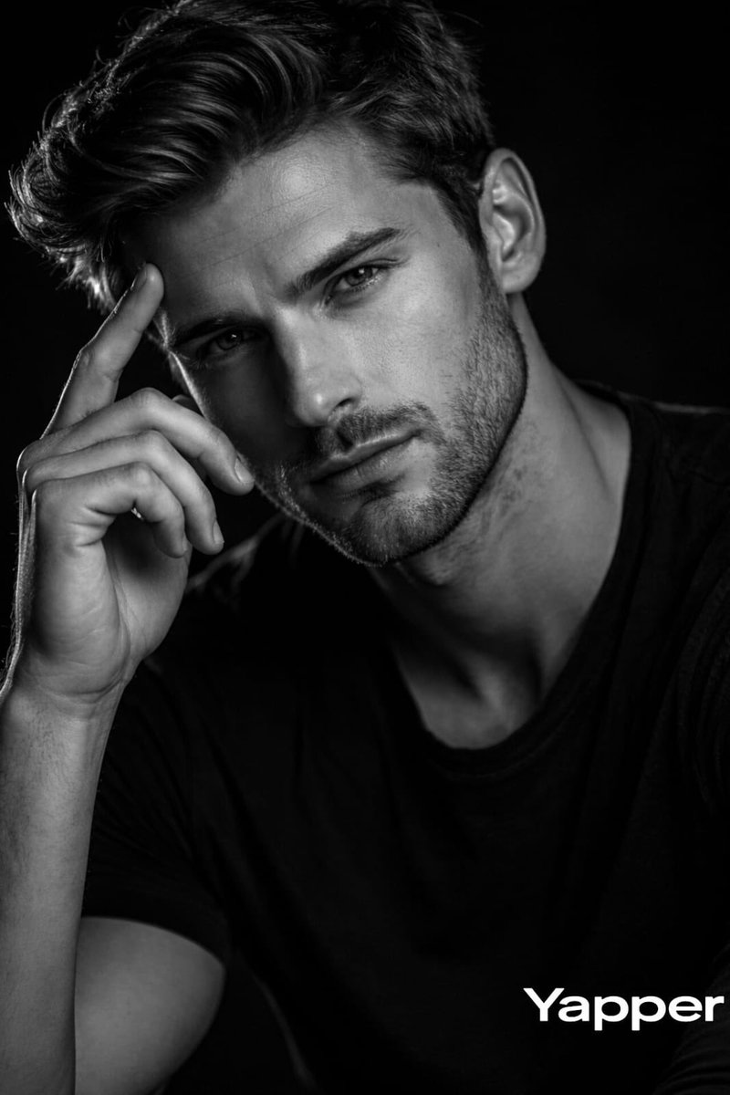 Cinematic Black and White Portrait with Low-Key Lighting