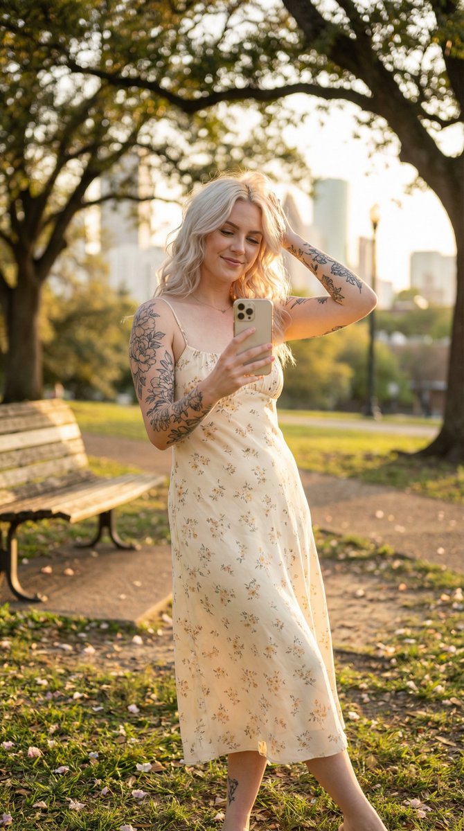 Golden Hour Outdoor Lifestyle Portrait Prompt