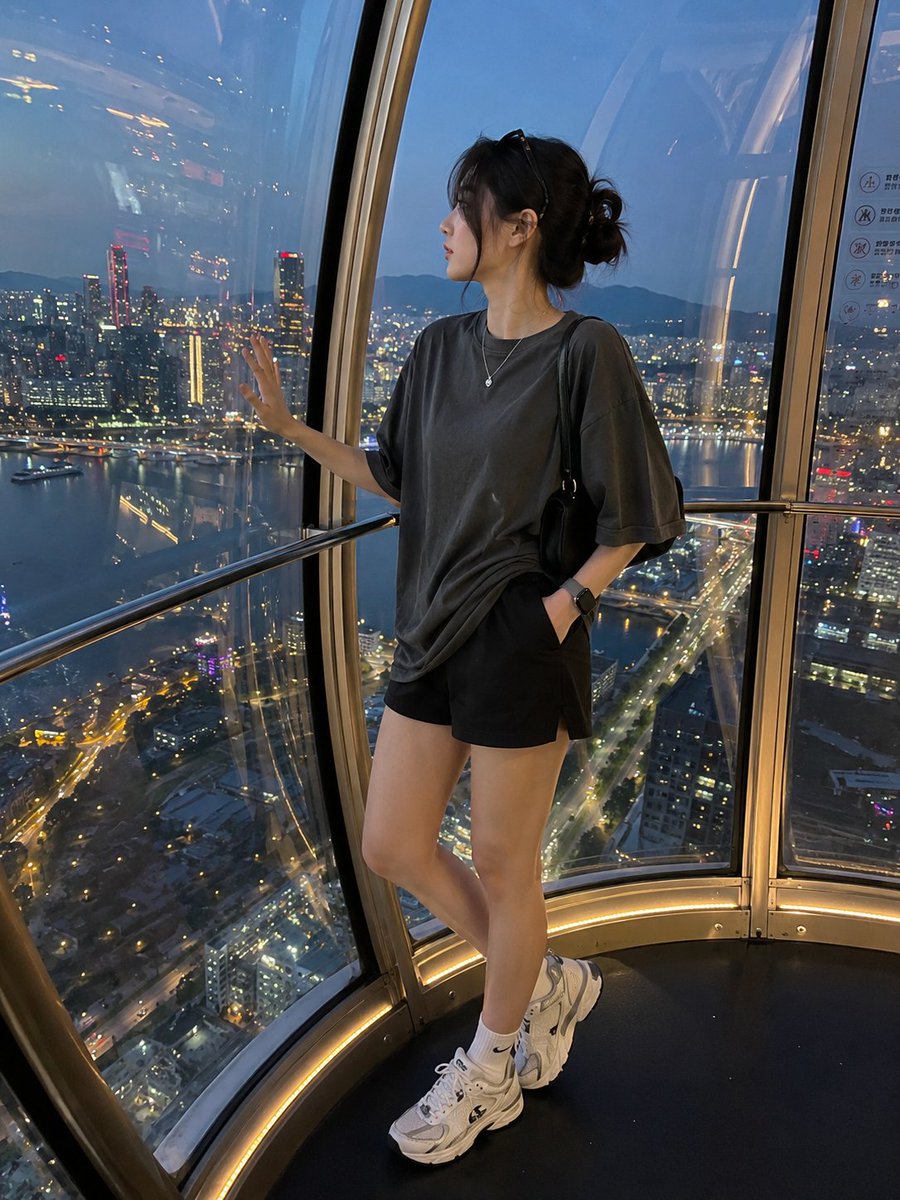 Candid Luxury Ferris Wheel Portrait